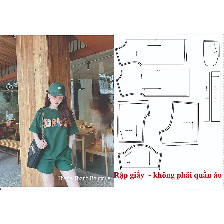 Rập Giấy May Bộ Thun Nữ Mã 305 - XL - Ảnh 2