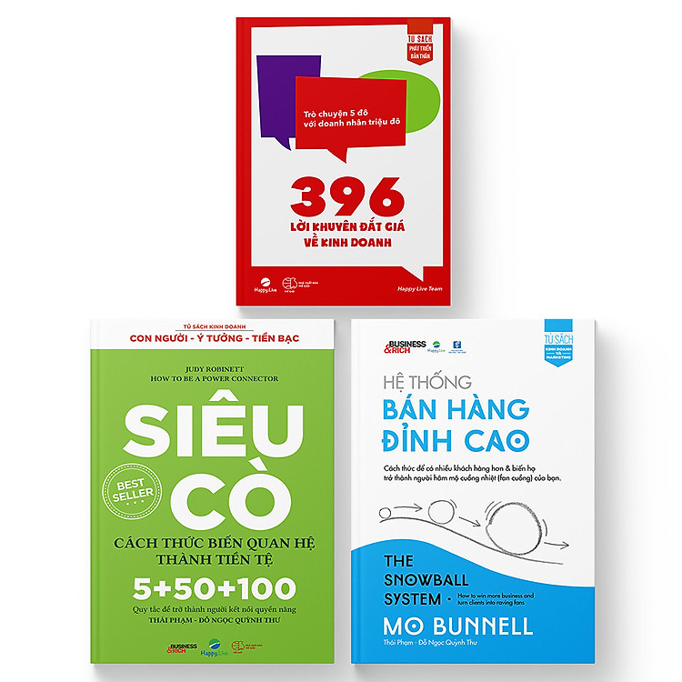 Bộ sách Siêu Cò – Siêu Sao Bán Hàng (Gồm 3 cuốn) - Happy Live