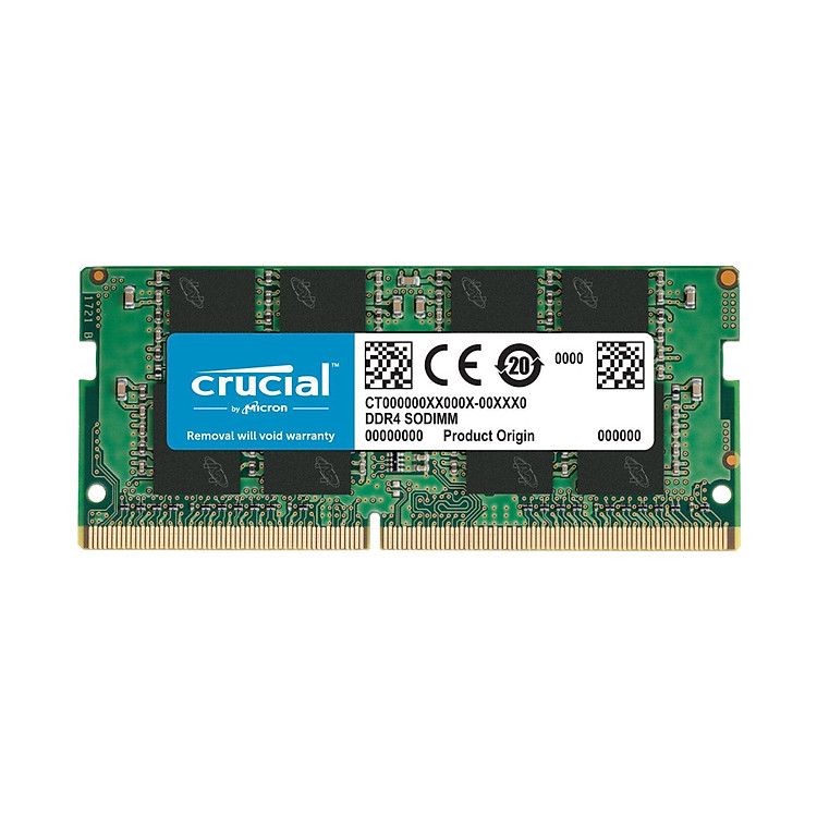 Ram laptop Crucial Basic DDR4 4GB (1x4GB) Bus 2400Mhz SODIMM CL17 1.2v CB4GS2400 - Hàng Chính Hãng