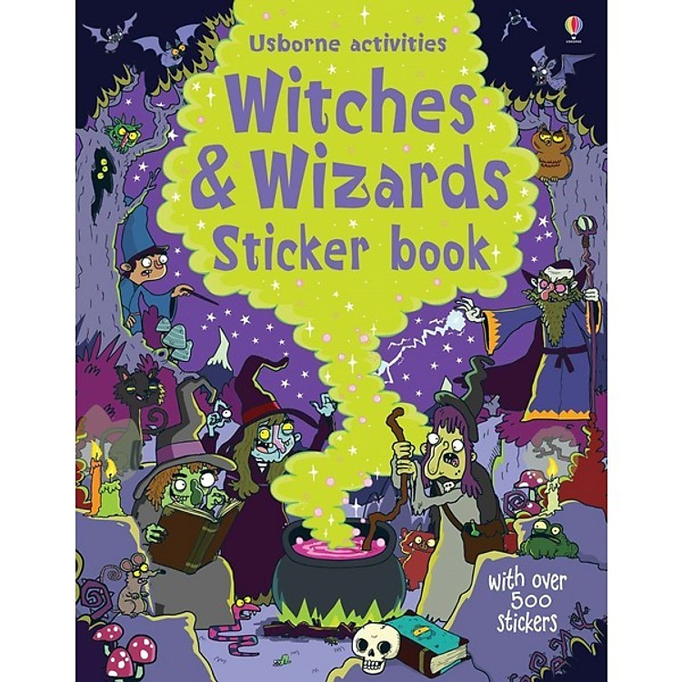 Sách Usborne Witches & Wizards Sticker Book
