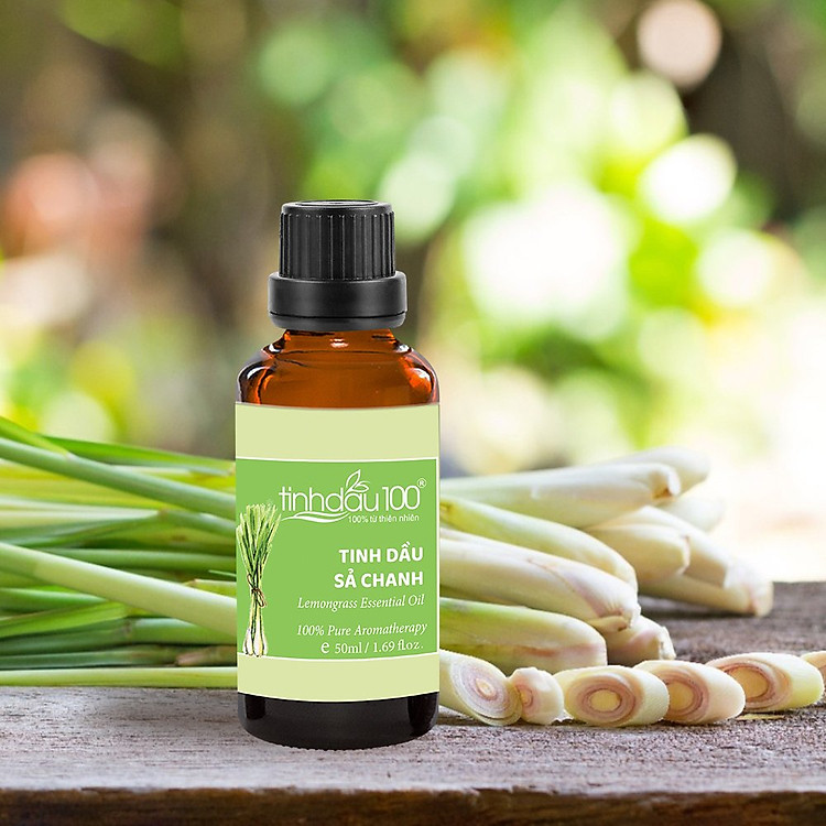 Tinh dầu sả chanh nguyên chất, tinh dầu đuổi muỗi - 50ml
