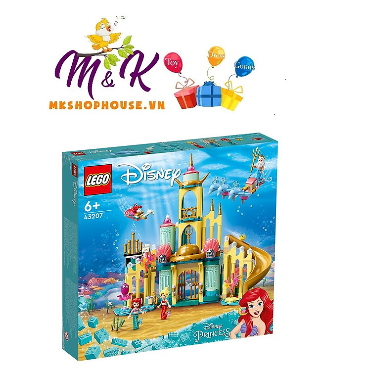 Mua tại Tiki: Mua LEGO Disney Princess Lâu Đài Ariel 43207 Chính hãng Tiết kiệm