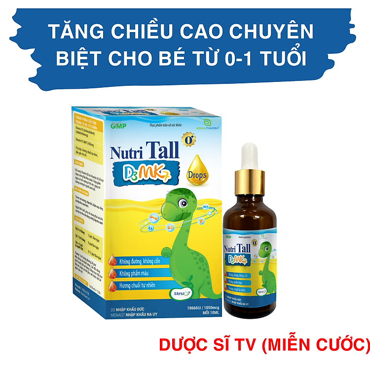 Nutri Tall 0+ – Chuyên biệt phát triển chiều cao cho trẻ sơ sinh- 1 tuổi