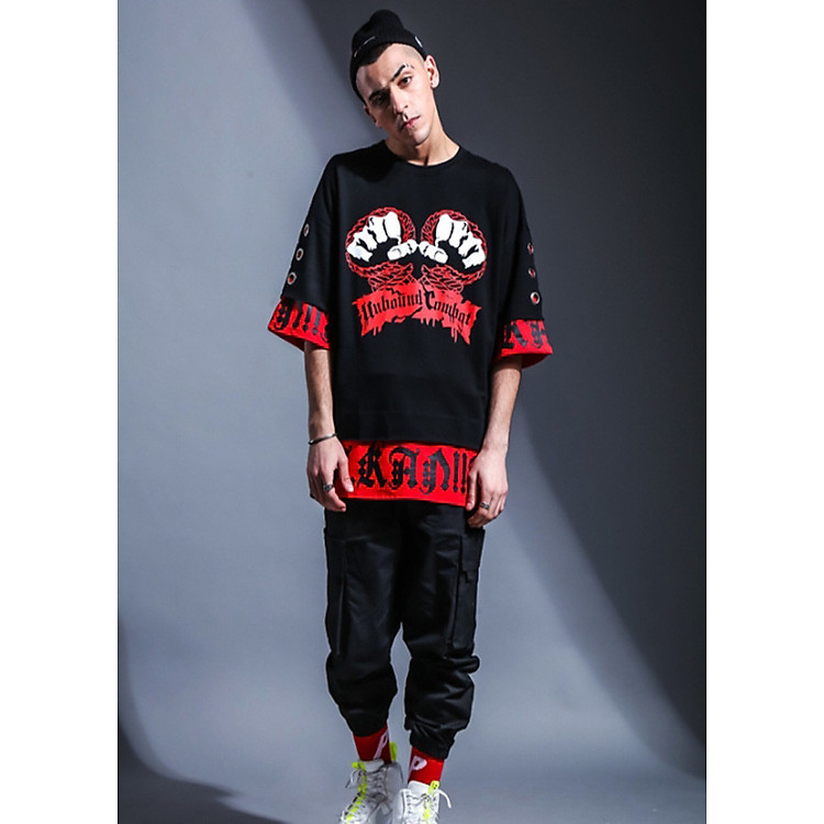Áo thun tay lỡ,áo thun unisex nam from rộng B16