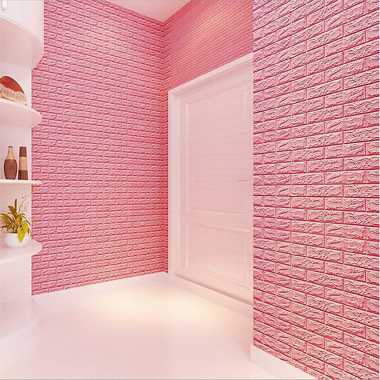 BỘ 50 giấy, Xốp Dán Tường 3D Cách Âm Cách Nhiệt
