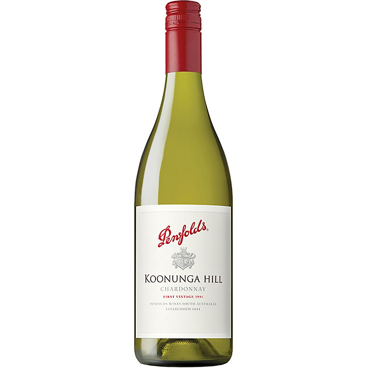 Rượu vang trắng Penfolds Koonunga Hill Chardonnay 750ml 13% - Không hộp