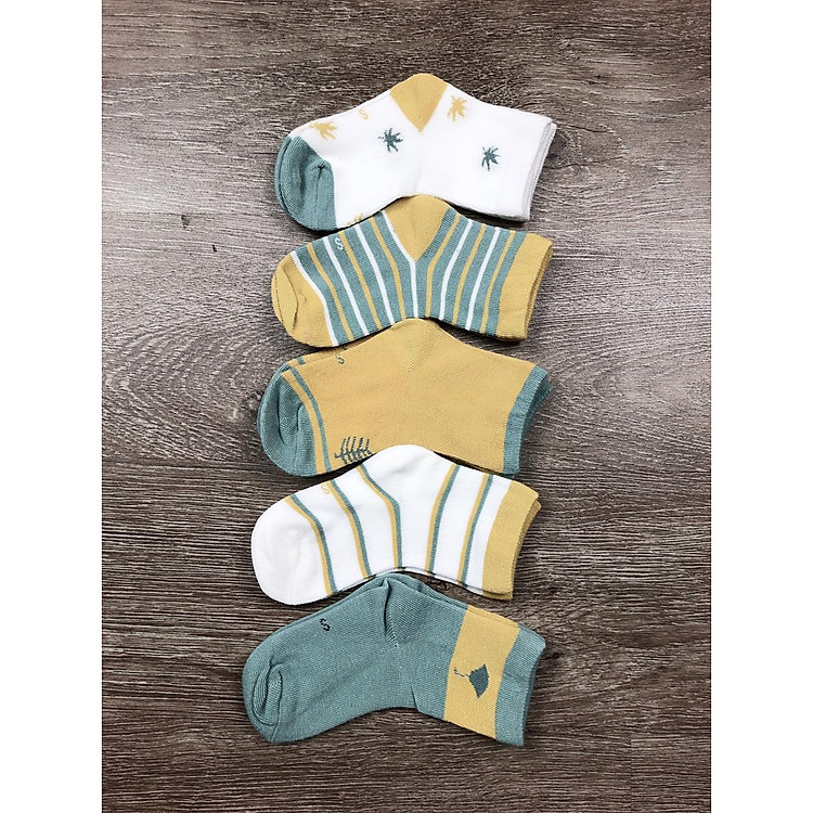Vớ chân cotton cho bé - Set 5 đôi