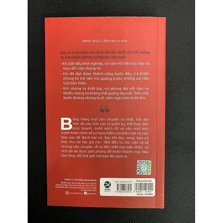 Vượt Qua Bản Ngã (Ego Is The Enemy) - Chiến Thắng Kẻ Thù Lớn Nhất Của Bạn - Ảnh 5