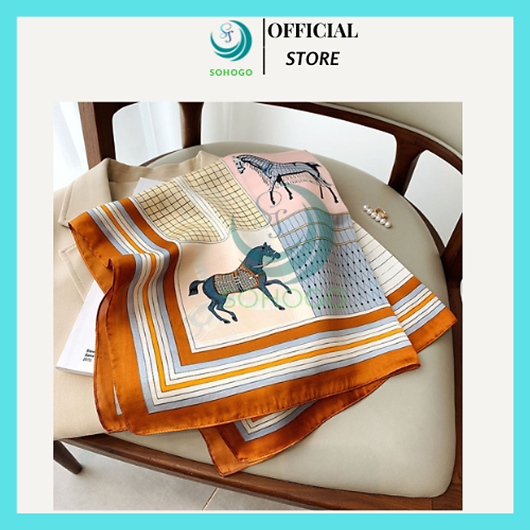 Khăn Lụa Vuông 70 cm -CHỌN MẪU- Khăn Turban Badana Quàng Cổ Nữ Công Sở Quấn Tóc Quấn Túi Làm Áo Yếm Lụa Cao Cấp