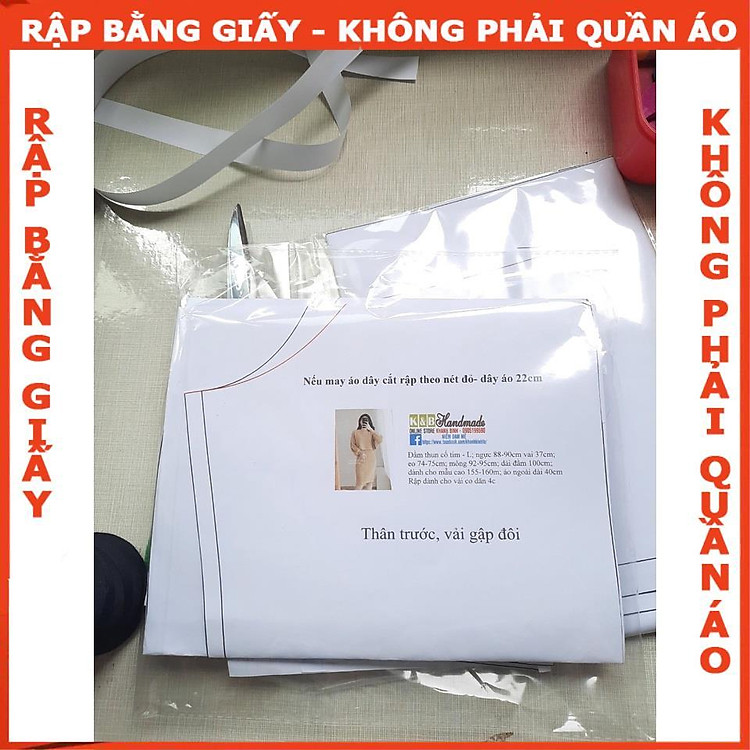 Rập Giấy A0 Đầm Bé Gái R347 (3 chiếc) - Ảnh 6