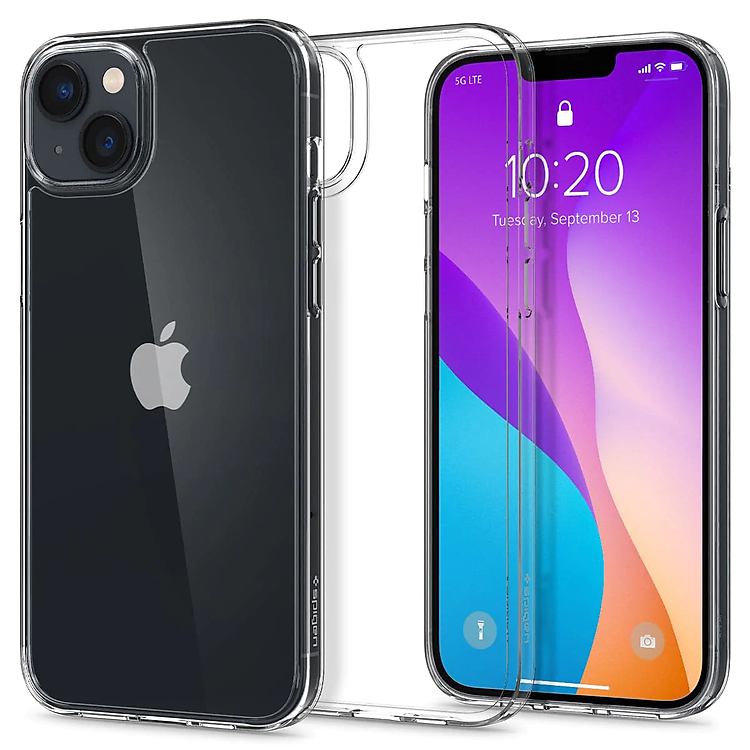 Ốp Lưng dành cho iPhone 14 Pro Max/ 14 Pro Spigen Ultra Hybrid Crystal Clear Case - Hàng Chính Hãng