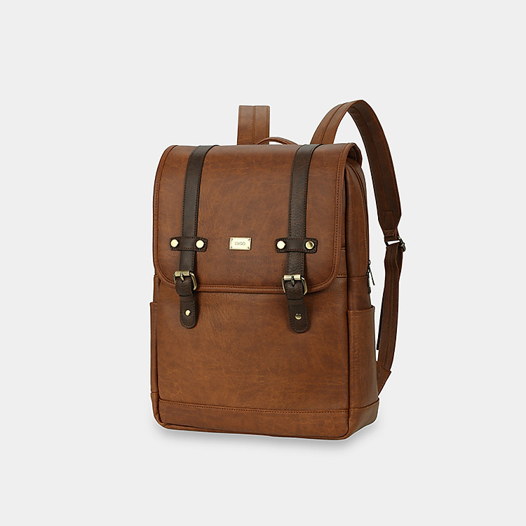 Balo laptop du lịch 15.6”, ba lô công sở đựng máy tính 15.6inch ngăn trước nắp gập IDIGO UBP2 - 6016 - Ảnh 4