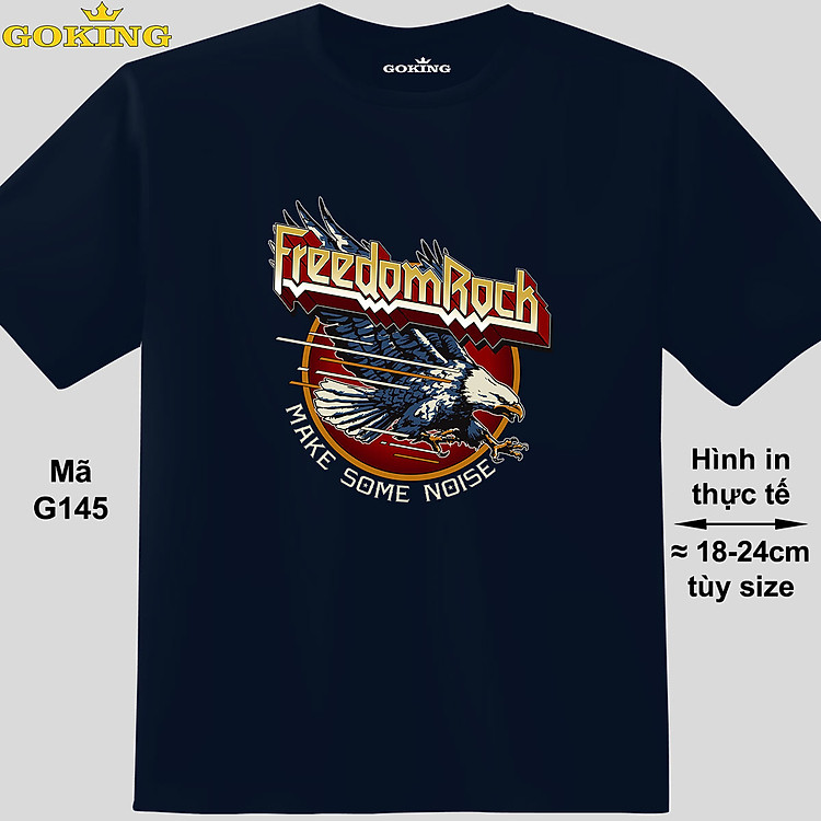 Freedom Rock, mã G145. Áo thun nam nữ cá tính, form unisex. Áo phông GOKING hàng hiệu, công nghệ in Nhật Bản sắc nét. Quà tặng cao cấp cho gia đình, cặp đôi, doanh nghiệp.