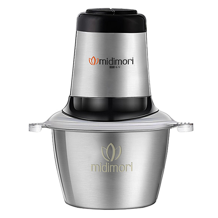 Máy Xay Thịt Đa Năng Thân Inox Chopper Midimori GC-24338 (500W) - Đen - Hàng chính hãng