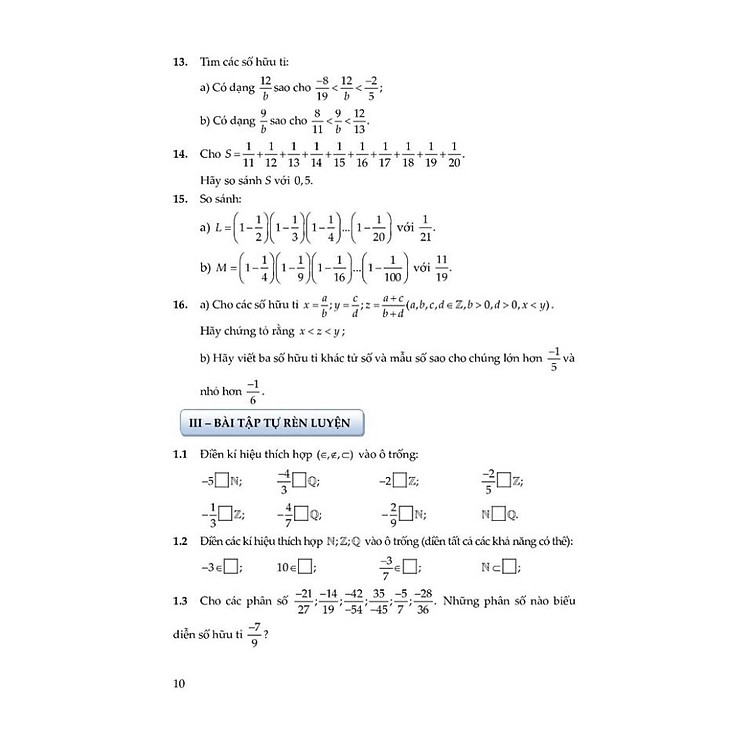 Ôn Luyện Cơ Bản Và Nâng Cao Toán 7 Tập 1 - Ảnh 3