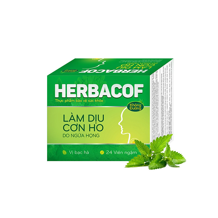 Viên Ngậm Giảm Ho, Dịu Thanh Quản Herbacof