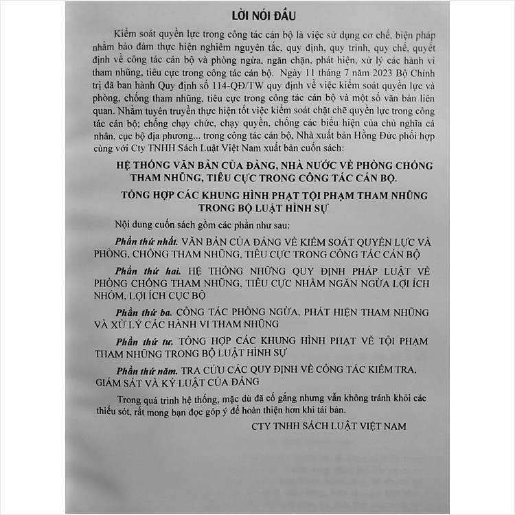 Hệ Thống Văn Bản Về Phòng Chống Tham Nhũng - Ảnh 2