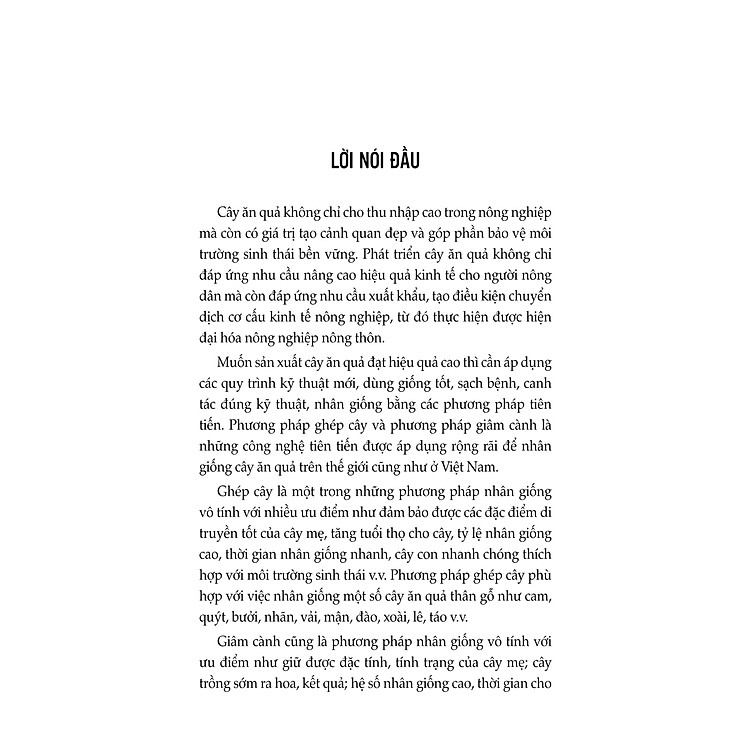 Kỹ Thuật Nhân Giống Cây Ăn Quả Bằng Phương Pháp Ghép Cây Và Giâm Cành (Tập 2) - Ảnh 3