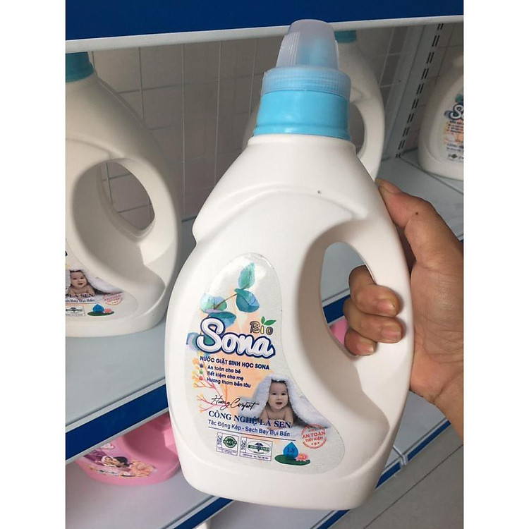 Nước giặt xả hữu cơ Sona 1,8kg Chính hãng Tiết kiệm - Hình ảnh 3