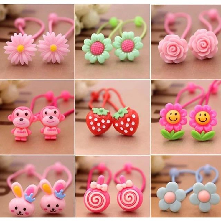 CỘT TÓC SIÊU XINH CHO BÉ GÁI -GIAO MÀU NGẪU NHIÊN