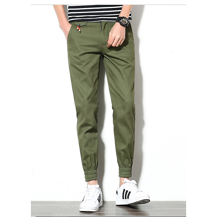 Quần jogger kaki nam, kiểu dáng đơn giản dễ phối đồ và cá tính phong cách