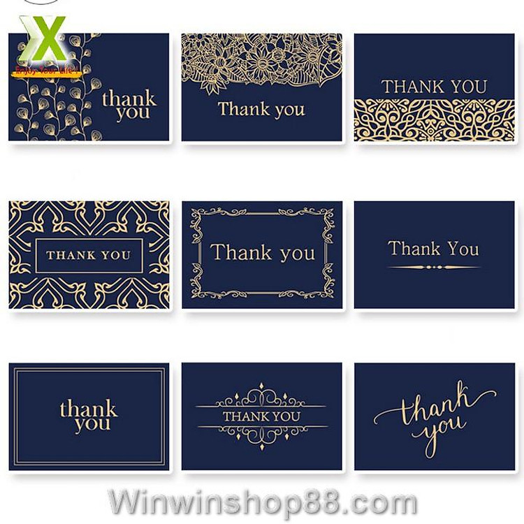Bộ Thiệp Thông Điệp Cảm Ơn THANK YOU (9 chiếc) - Ảnh 6