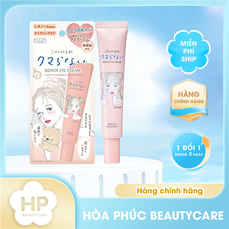 Kem Dưỡng Chuyên Sâu Vùng Da Quanh Mắt Kose Clear Turn Repair Eye Cream 20 G