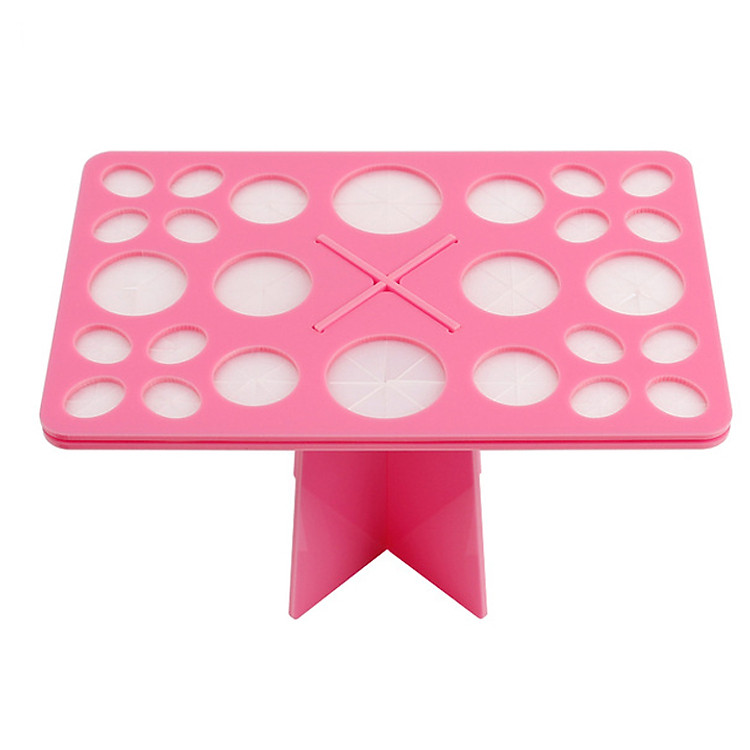 Giá phơi cọ 26 ô cao cấp Docolor màu hồng