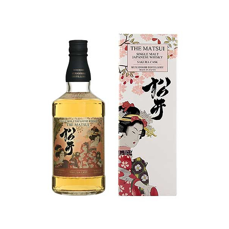 Rượu Matsui Single Malt Japanese Whisky Sakura Cask 48% 1x0.7l