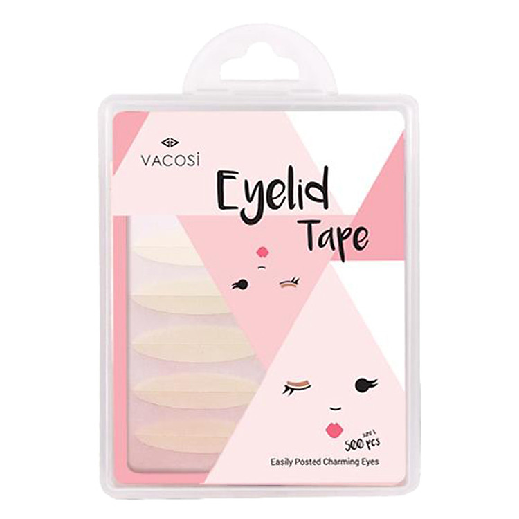 Hộp 25 Miếng 10 Cặp Dán Mí Trong Suốt Vacosi Eyelid Tape