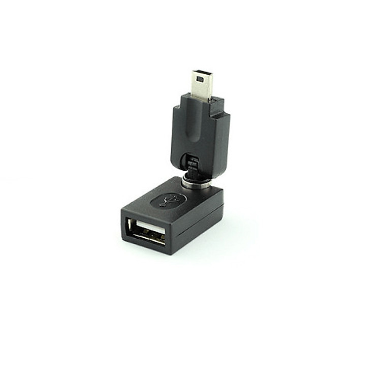 Đầu chuyển đổi Mini USB male sang USB Female xoay 360 độ