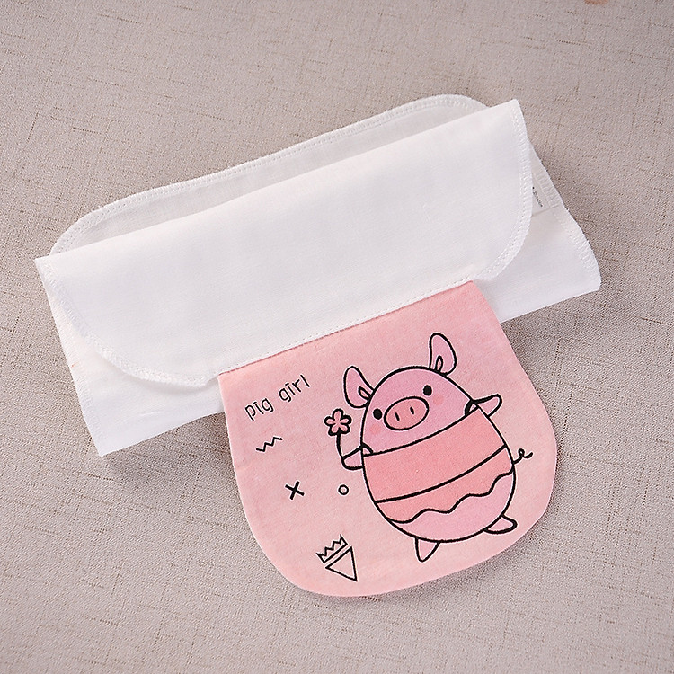 Khăn Lót Thấm Mồ Hôi Lưng Cho Bé Hình Siêu Ngộ Nghĩnh (24cm X 32cm)