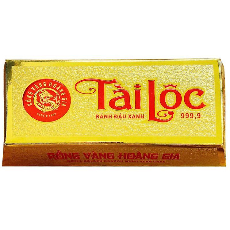 Bánh Đậu Xanh Rồng Vàng Hoàng Gia Thỏi Vàng Tài Lộc 250G