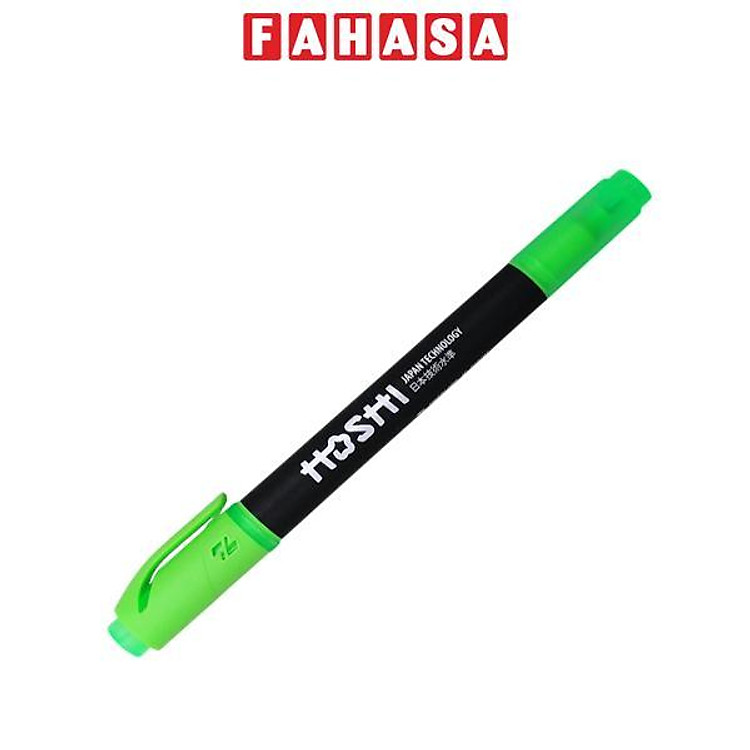 Bút Dạ Quang Hoshi 2 Đầu – Thiên Long HL-018/HS (Màu Xanh Lá)
