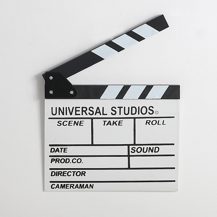 Bảng Clapper Board Quay Phim 30 x 27 cm Màu Trắng - Ảnh 3
