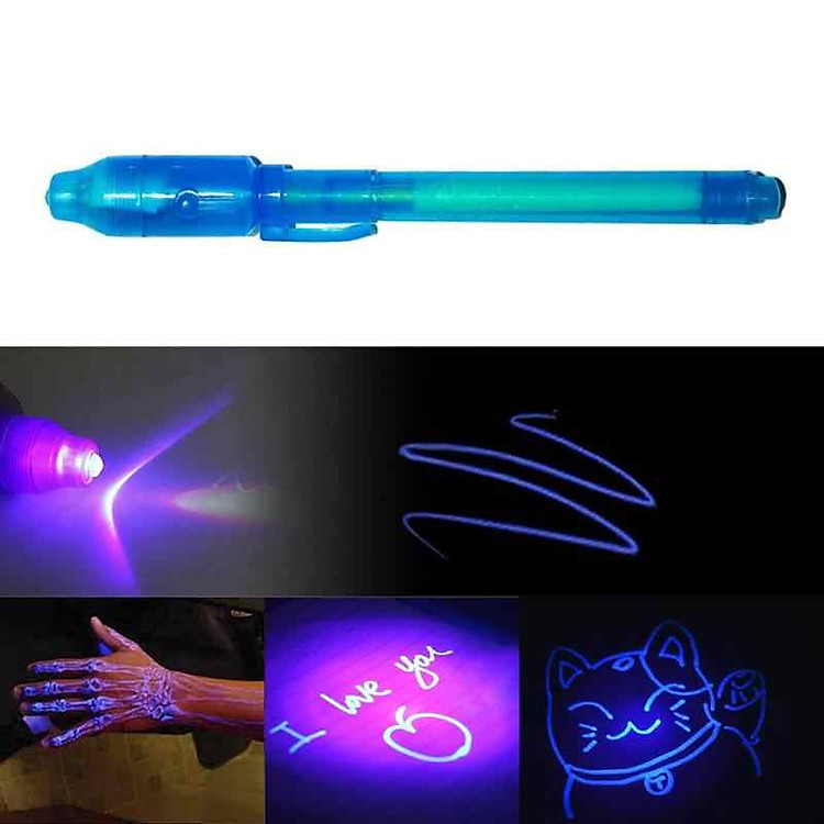 Bút Mực Tàng Hình Có Đèn LED UV - màu ngẫu nhiên