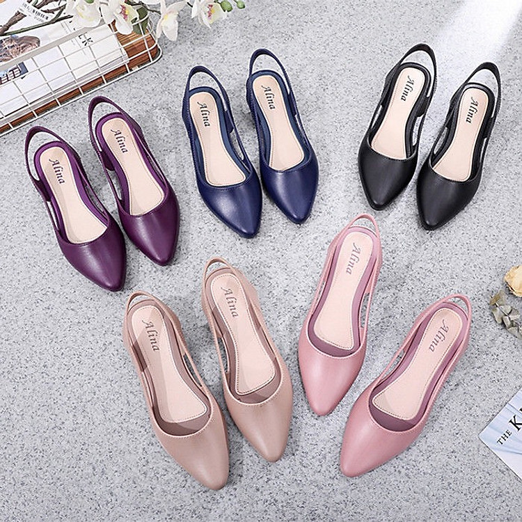 Giày nhựa nữ,giày búp bê nữ nhựa dẻo cao cấp TIZINIS ND22