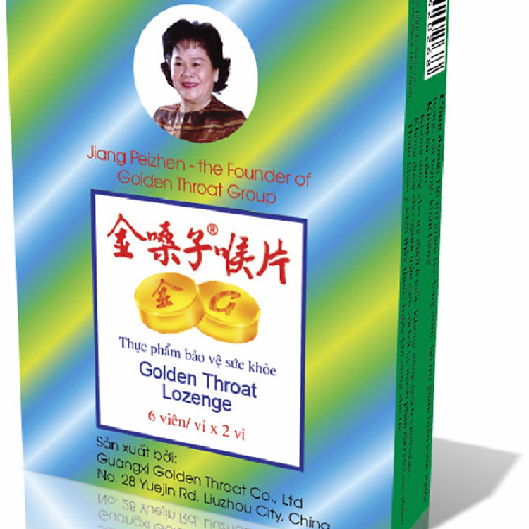 Viên ngậm ho nhập khẩu thảo dược Golden Throat Lozenge giảm đau- rát họng- cải thiện triệu chứng