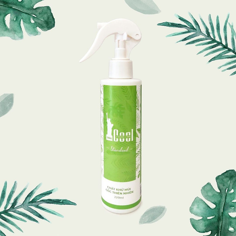 CHAI XỊT COOL (220ml) - Khử mùi chó mèo - Triệt tiêu mùi hôi - Hương tinh dầu tự nhiên - Mẫu chai Standard