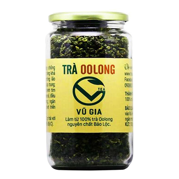 Trà Oolong Nguyên Chất Bảo Lộc Vũ Gia (400gr/hũ)