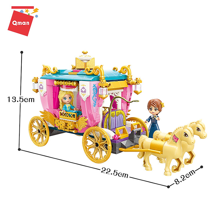 Đồ chơi xếp hình Xe ngựa Qman 2614 Chính hãng Giá rẻ - Hình ảnh 5