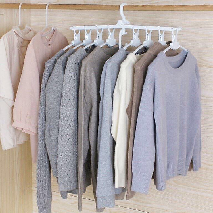 Móc treo quần áo đa năng hình khung gập gọn thông minh VIDA - màu ngẫu nhiên