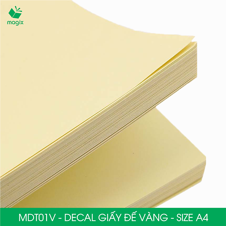 Giấy Decal Đế Vàng A4 (50 tờ) - Ảnh 3