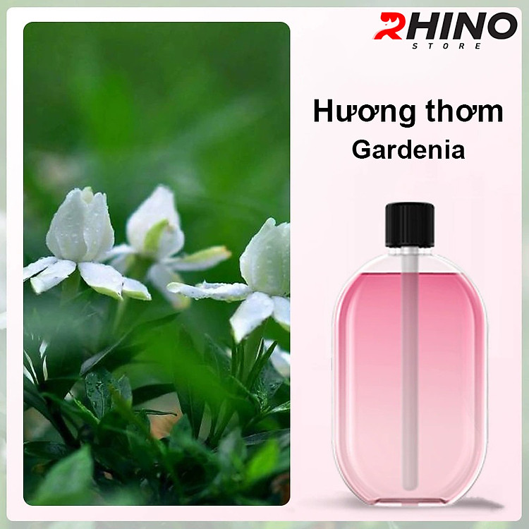 Máy phun sương dùng pin Rhino H605 tạo ẩm 1200 mAh, 5 chế độ, nhỏ gọn, tích hợp đèn LED - Hàng chính hãng