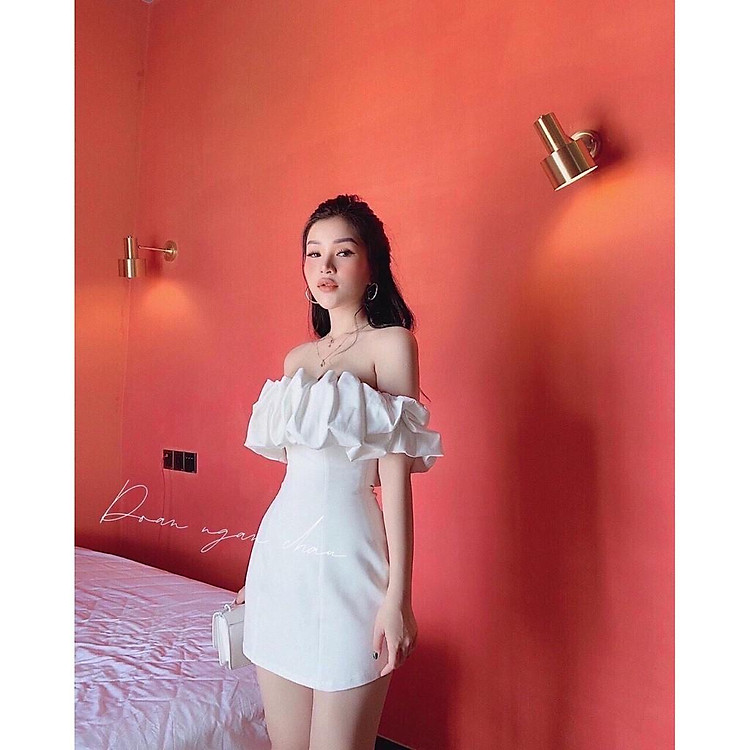 Váy đầm nữ dự tiệc tay rớt cúp ngực Amee