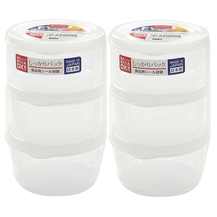 Combo 02 set hộp chia thức ăn dặm cho bé 180ml Nakaya Nhật Bản (03 hộp/set) K.142#