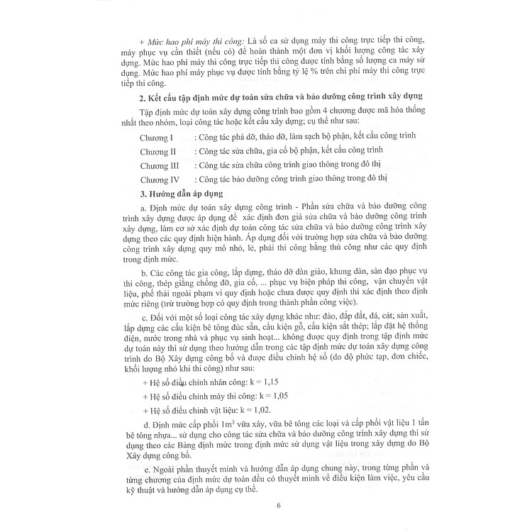 Định Mức Dự Toán Sửa Chữa Và Bảo Dưỡng Công Trình Xây Dựng - Ảnh 5