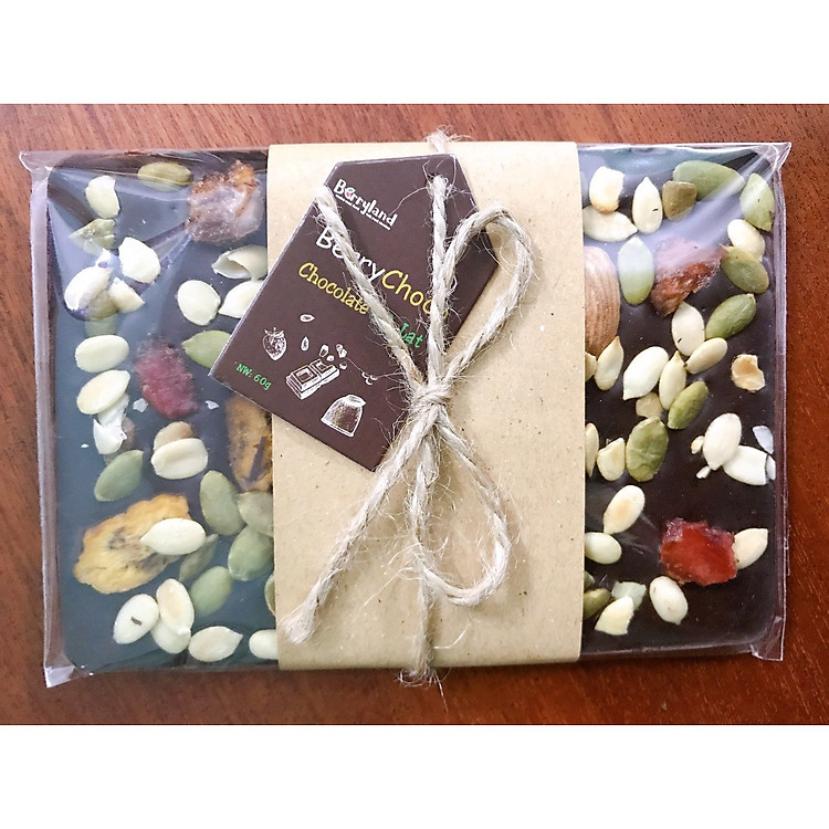 BERRYCHOCO - Chocolate trái cây và hạt Berryland 60gr (Bao bì mới), món quà ngọt ngào cho người yêu thương