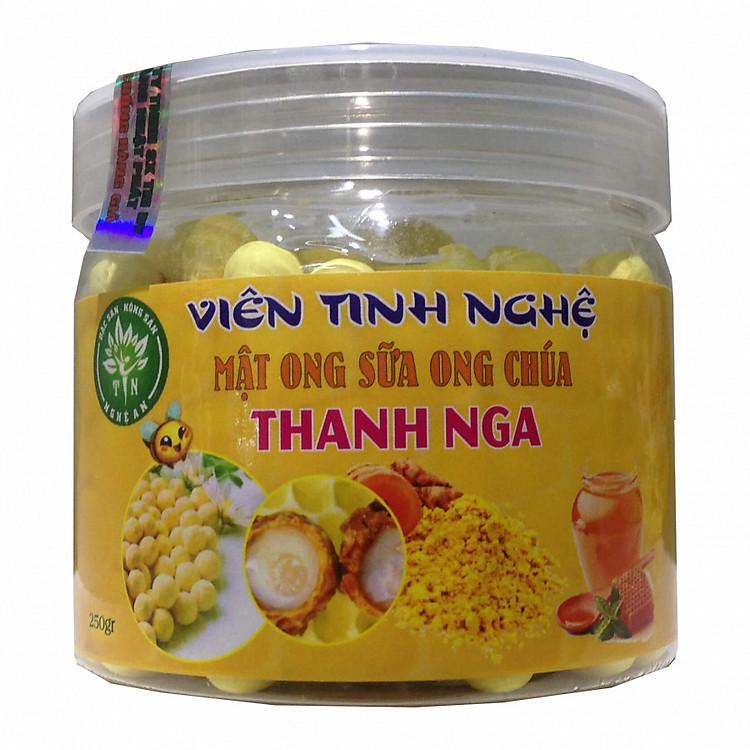 Thực phẩm chức năng Viên tinh bột nghệ mật ong – sữa ong chúa Thanh Nga (250g)