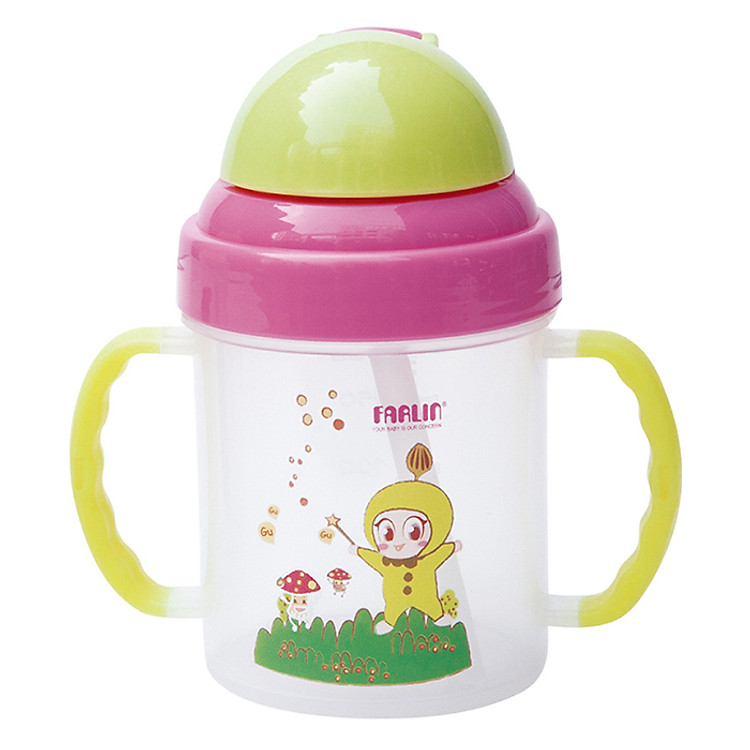 Cốc Tập Uống Có Ống Hút Farlin AET.CP011.C (240ml) - Giao Màu Ngẫu Nhiên